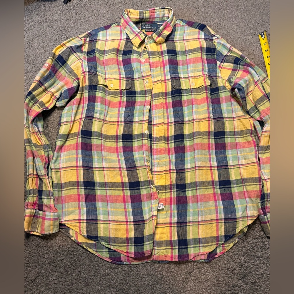 Vintage Polo Ralph Lauren Plaid Button-Down Shirt